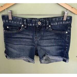 Calvin Klein Women's Juniors Blue Denim Shorts Cutoff Size 26/2